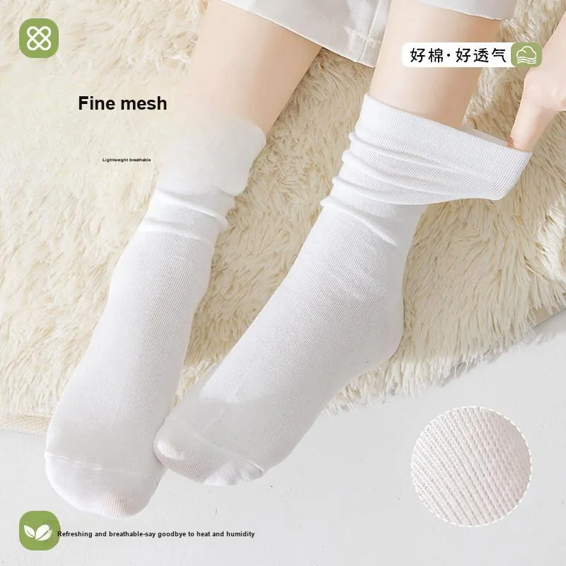 AOKANG Mid Calf Socks Women's 5 Pack-32