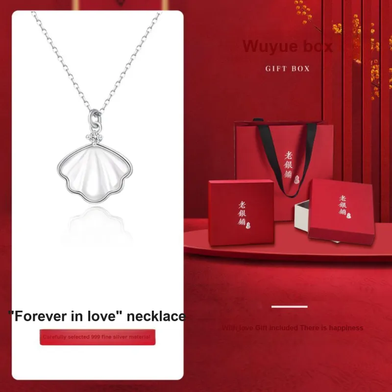 Wylyp 999 Fine Silver Necklaces Women's-7