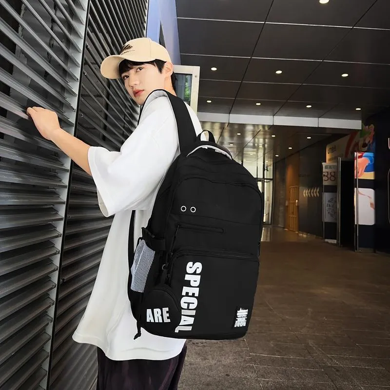 Yalu Nylon Backpack Regular Unisex Multicolor-3