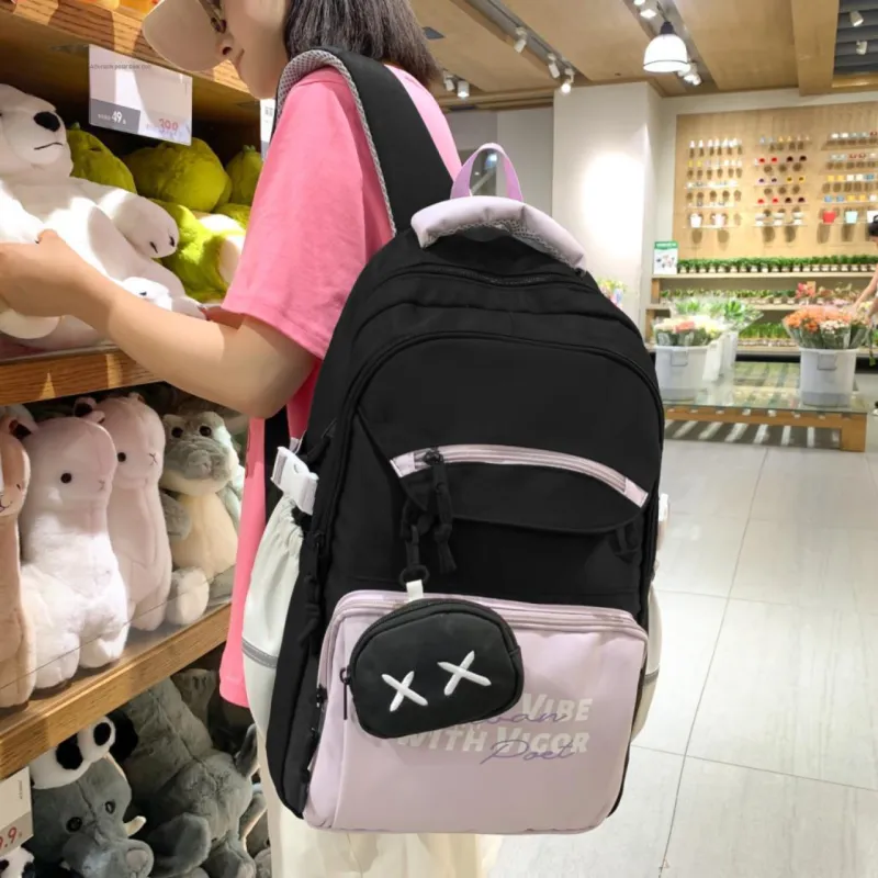 BAODIDAISHU Nylon Backpack Women's Multicolor-1