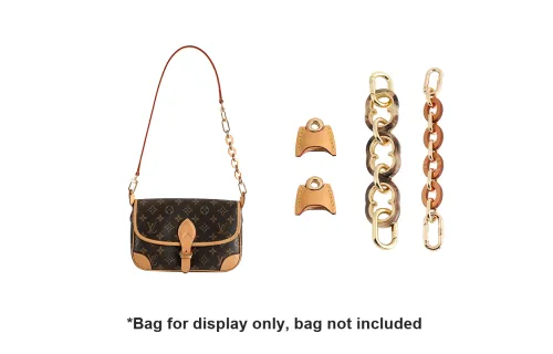 Luxury Care Artisan Workshop Acrylic Bag Strap Women's Brown