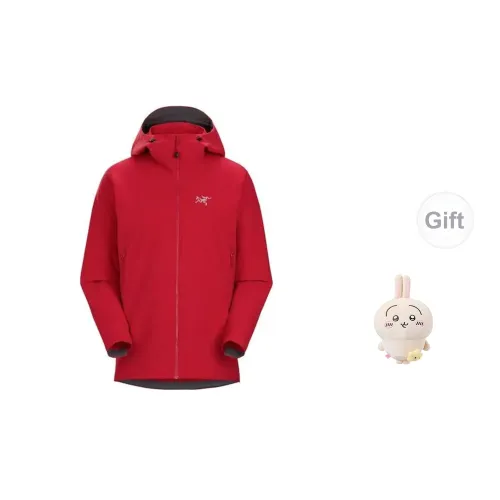 Arcteryx Windbreaker Jackets Men Vintage Red - Includes U.S.A. Small Crossbody Bag Standing Plush Toy