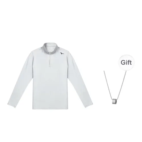 Mizuno Sweatshirt Men's Khaki Brown White With Free Necklace