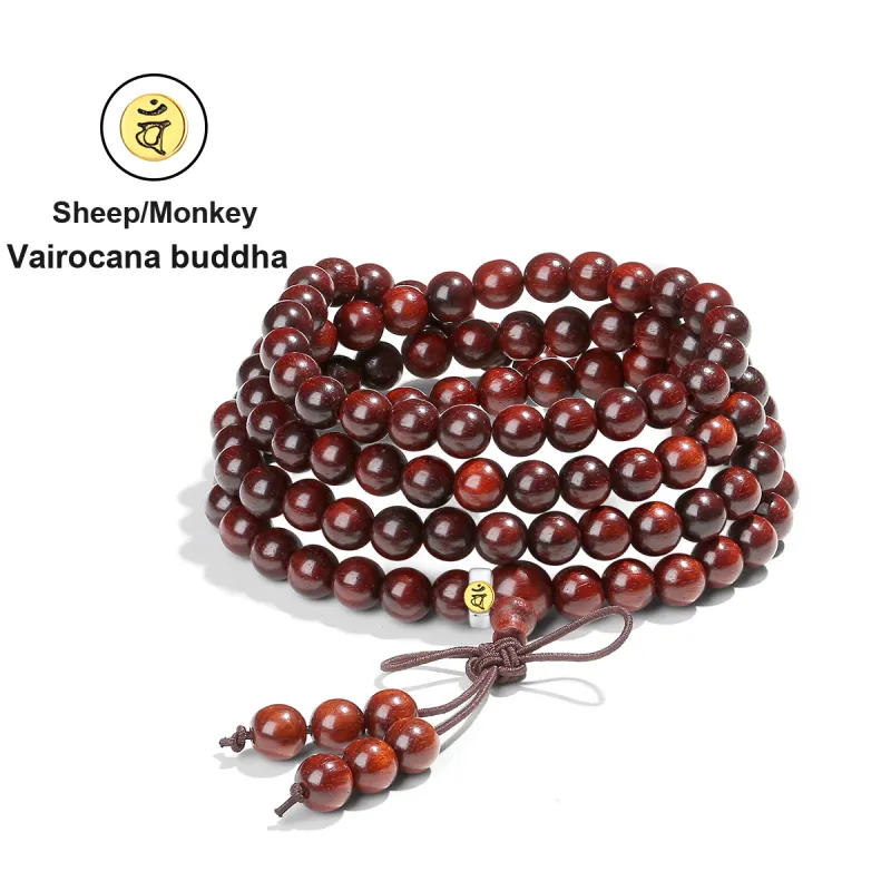 PUTUOSHANWENCHUANG Bloodwood Bracelets Unisex-7