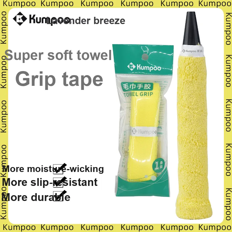 KUMPOO Badminton Grip Tape 100% Cotton Training Match Thin-7