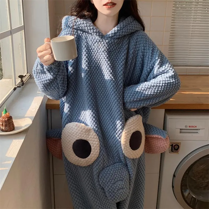 O'MESIK Home Onesies Women's Blue-3