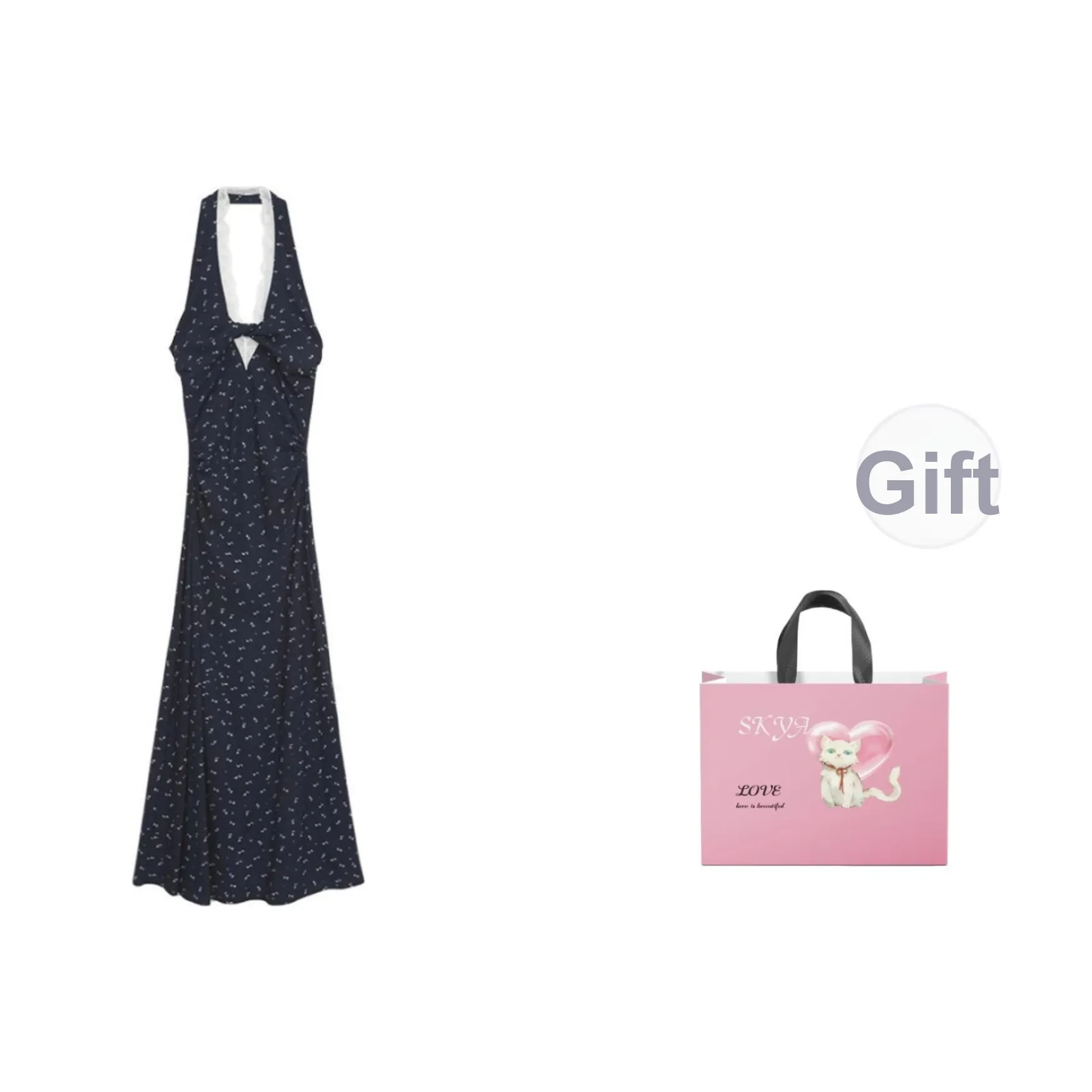 SKYA Без рукавов Платье Женское Темно-синий