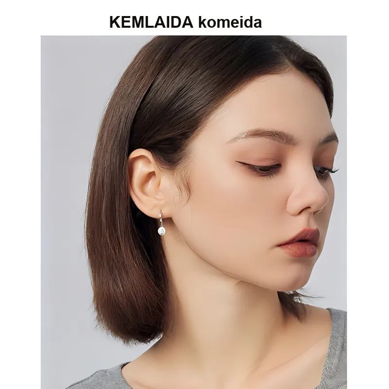 KEMLAIDA 999 Fine Silver Earrings Women's-3