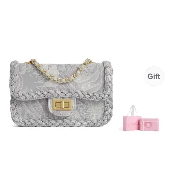 JACD Woolen Shoulder Bag Medium Size Women's Multicolor