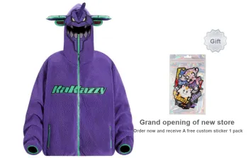 KAKAZZY Puffer Jacket Unisex Purple