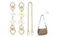 [White Four-Leaf Clover+Daisy Extender Chain]+Decorative Chain 40cm