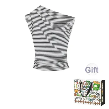 Dippanis T Shirts Women's Stripes Shopping Bag