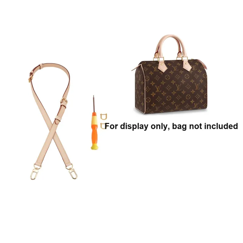 Ingenuity Handmade Cow Leather Bag Strap Women's Beige-24