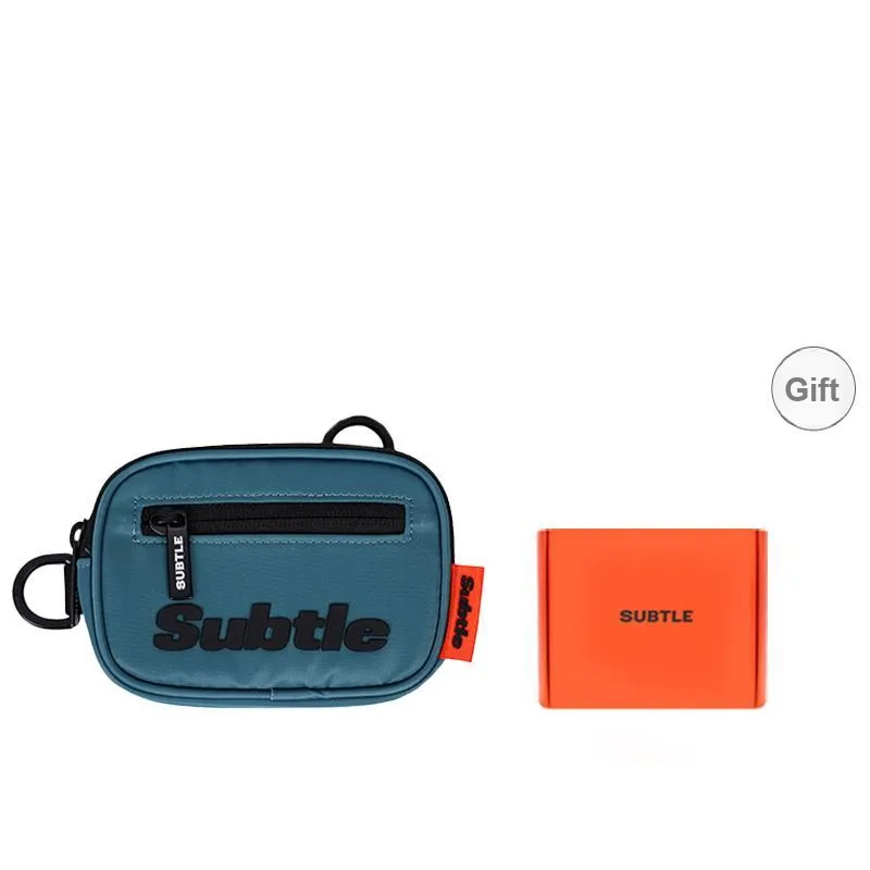 Subtle Nylon Card Holder Trumpets Unisex Ink Black/Sand Brown/Deep Sea Green-0