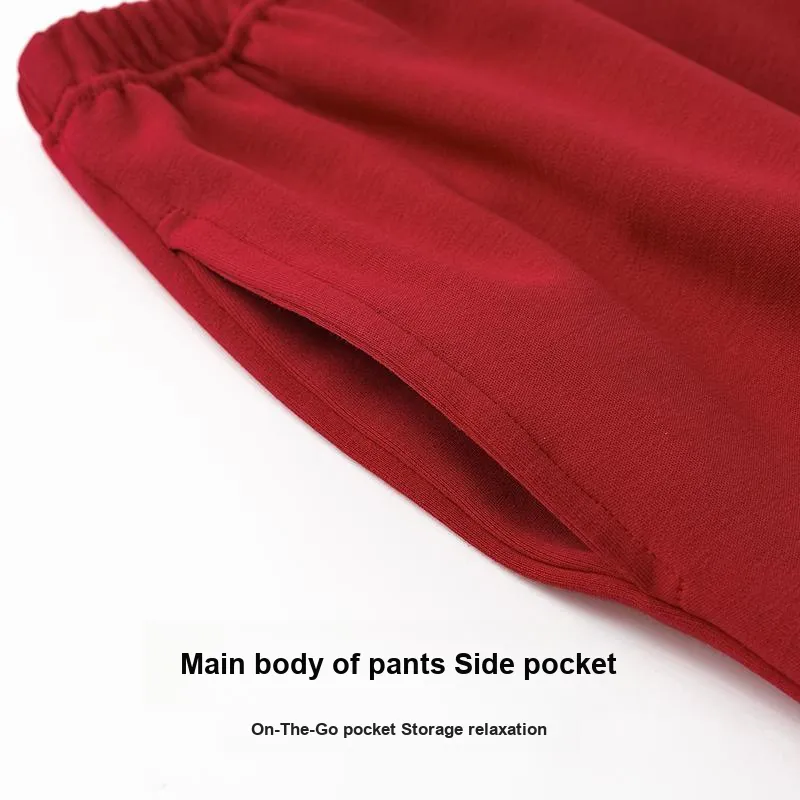 FENTENGCARE Pajama Set Women's Red-3