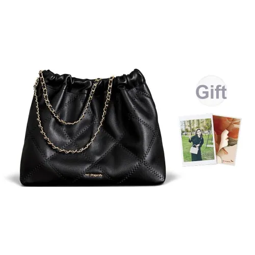 RED DRAGONFLY Синтетическая кожа Подмышечная сумка на плечо Стандартная Женская Черная