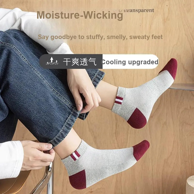 SALOATO Ankle Socks Men's 5 Pack-3