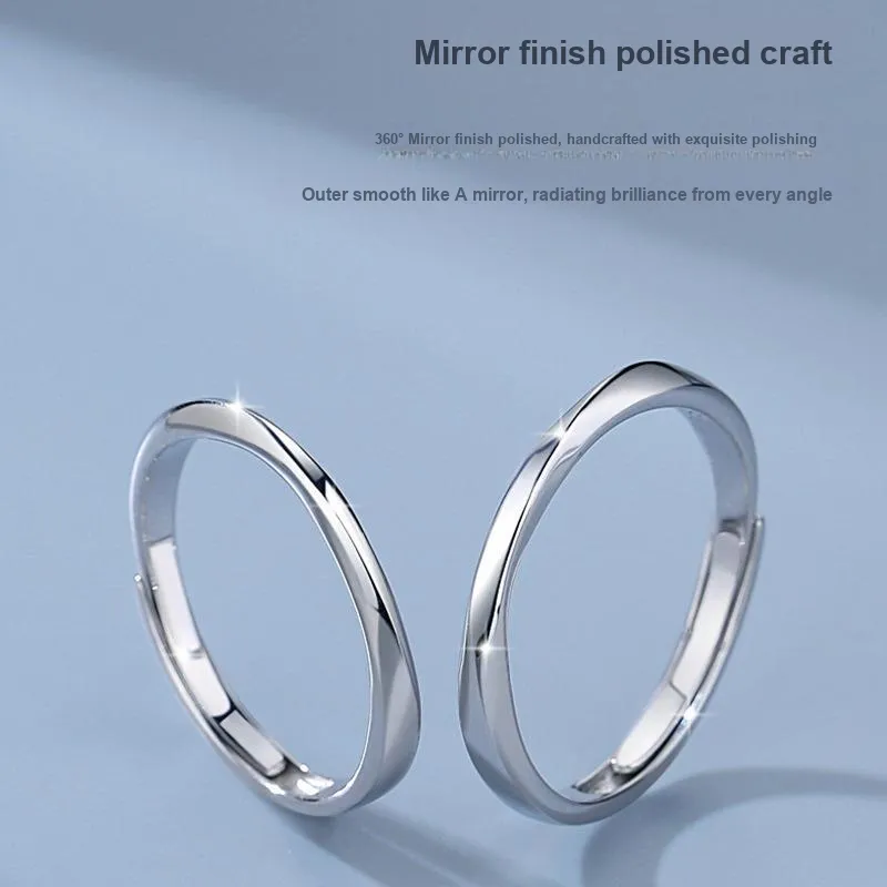 MISS TOOYA S999 Fine Silver Rings Unisex-4