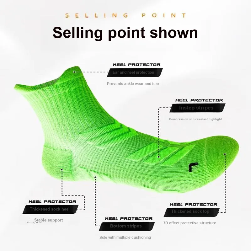 LUOLIAN Mid Calf Socks Unisex 5 Pack-27