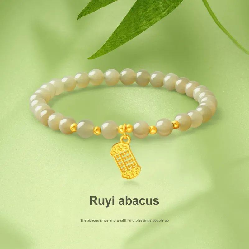 Mokinggran Hetian Jade Bracelets Green Jade Women's-2