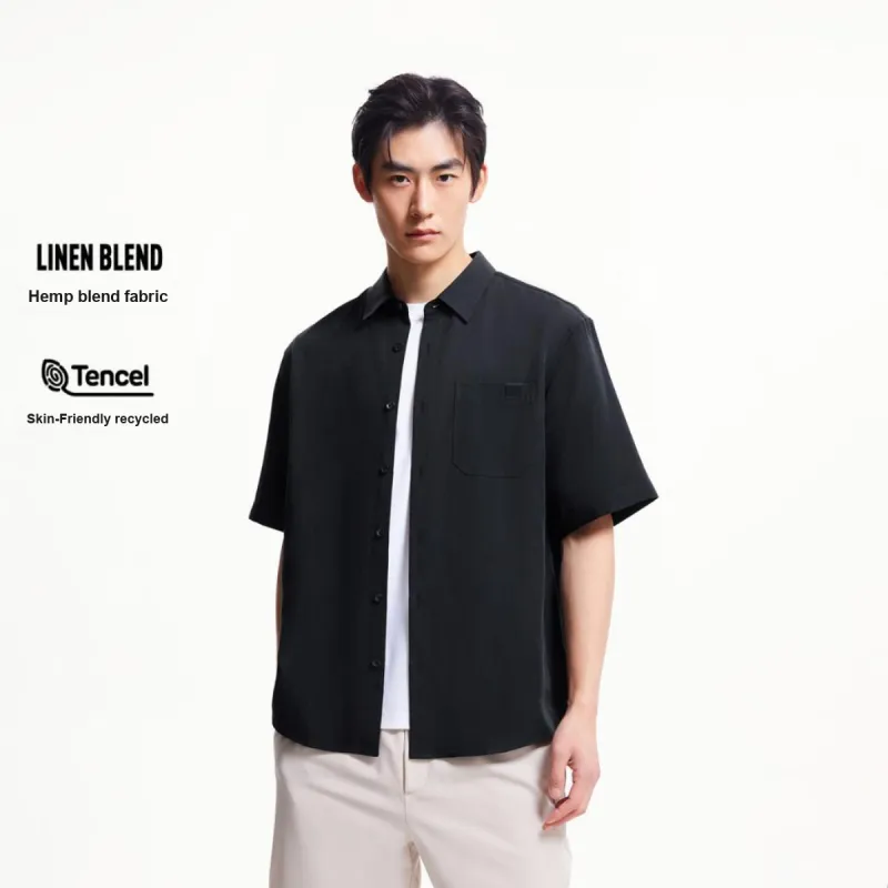 JACK&JONES Shirts Men E44 Black Sandy-2