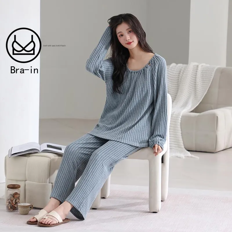 MADALLO Pajama Set Women's Slate Gray-5