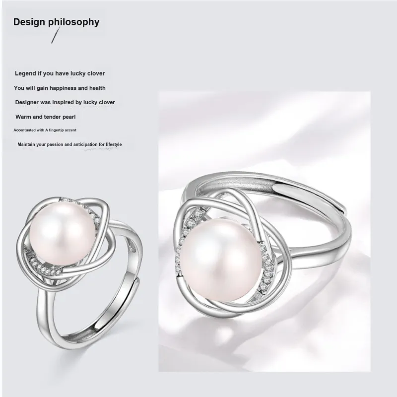 LAOMIAO Freshwater Pearl Rings Women's-2