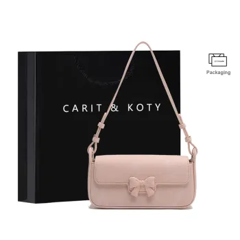 Carit&Koty Synthetic Leather Baguette Bag Shoulder Bags Small Size Women's Pink