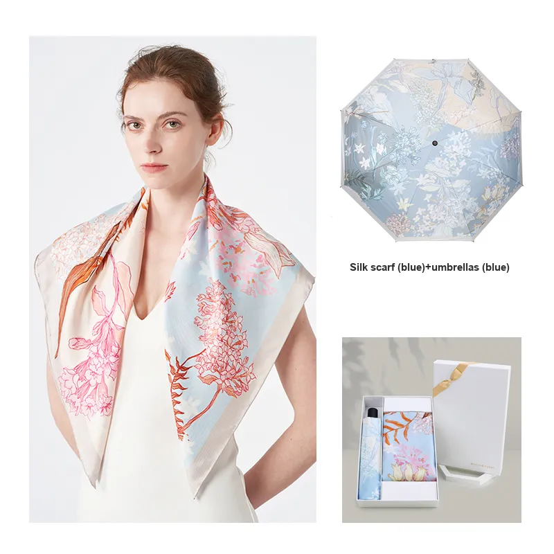 MARJAKURKI Silk Scarves Women's-8