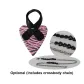 Pink Leopard Print Tubas (Optional) with Crossbody Chain