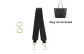 Top Grain Cow Leather (Black) 65cm (Includes Modified Loop)