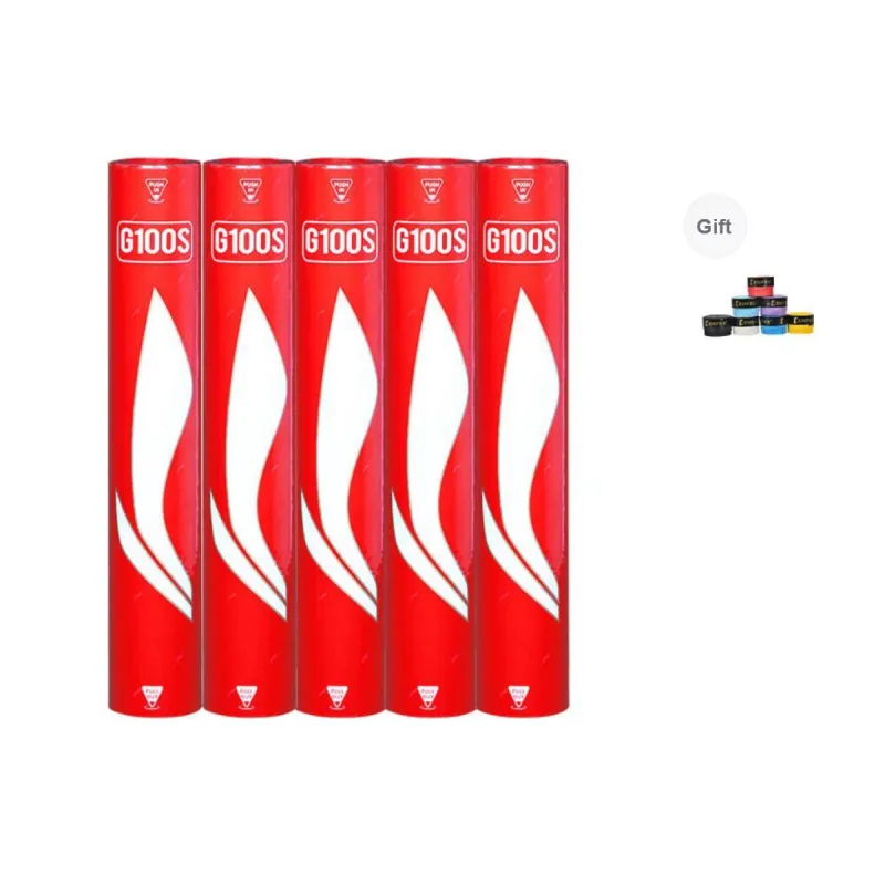 LiNing G100S Goose Feather Shuttlecock 12 Pack Goose Feather Competition And Training Specific Shuttlecocks-35