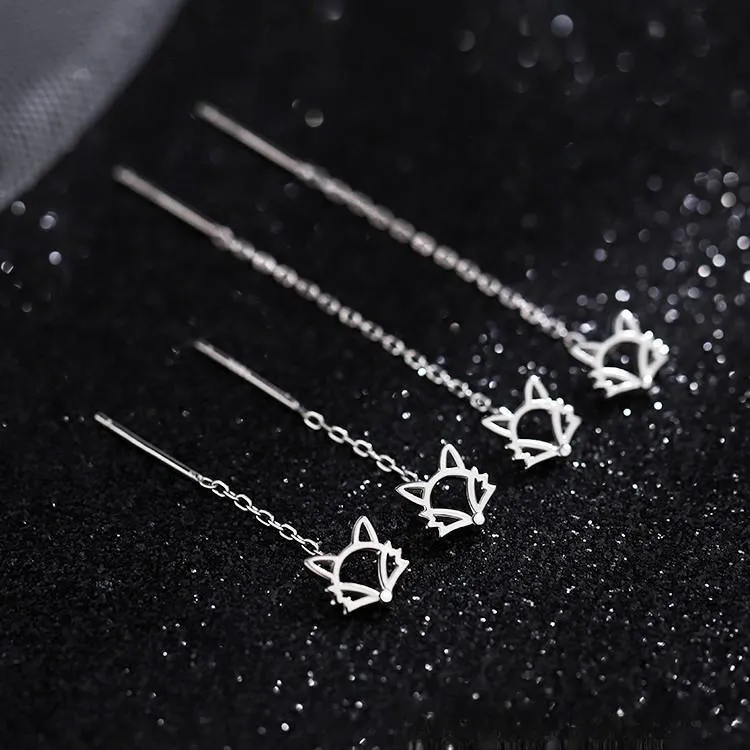 Silver Arashi 999 Fine Silver Drop Earrings Women's-4