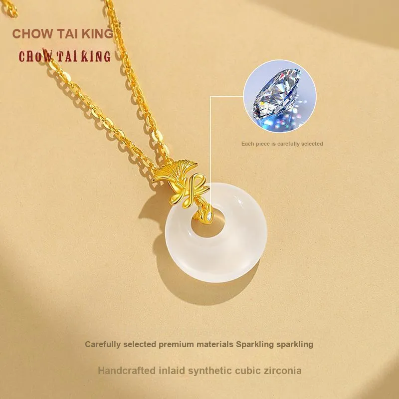 CHOW TAI KING Chalcedony Necklaces Women's-2