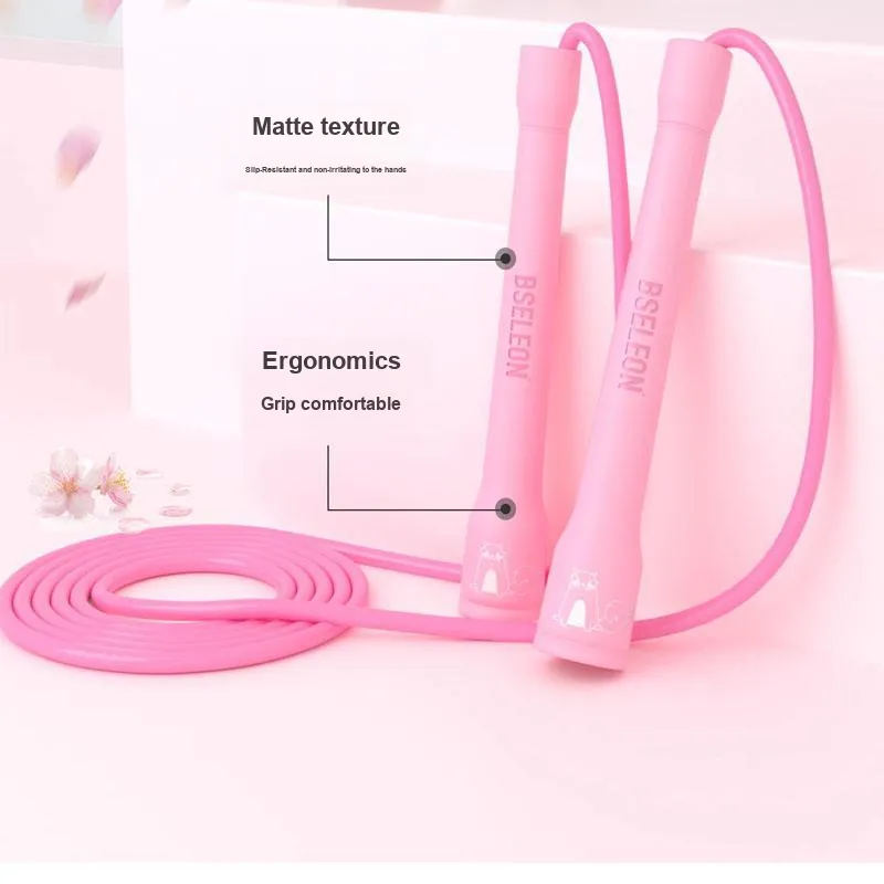 BSELEON Fitness Training Non Countable Jump Ropes Fitness Crowd PVC Rope PP Controller 3m-3