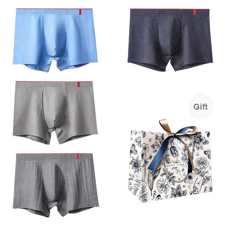 Lanza Underpants Men's Box+Shopping Bag Combo Set-0
