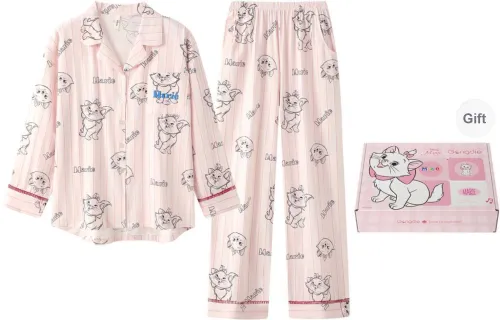 Gongdie x Disney Pajama Set Women's Gift Box Set Shrimp Color