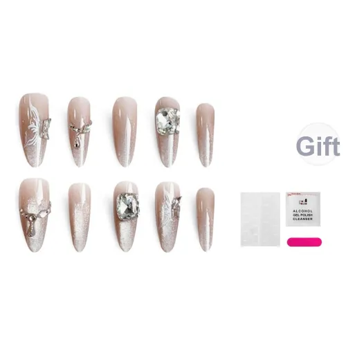 JIABITU Градиентный Кошачий глаз Бабочка Короткий Однотонный Smudge Flashing 17mm