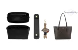 [Classic Black]Stress-Relief Shoulder Strap Pad+Zip 30 Liner++(Brown Rabbit) Pendant