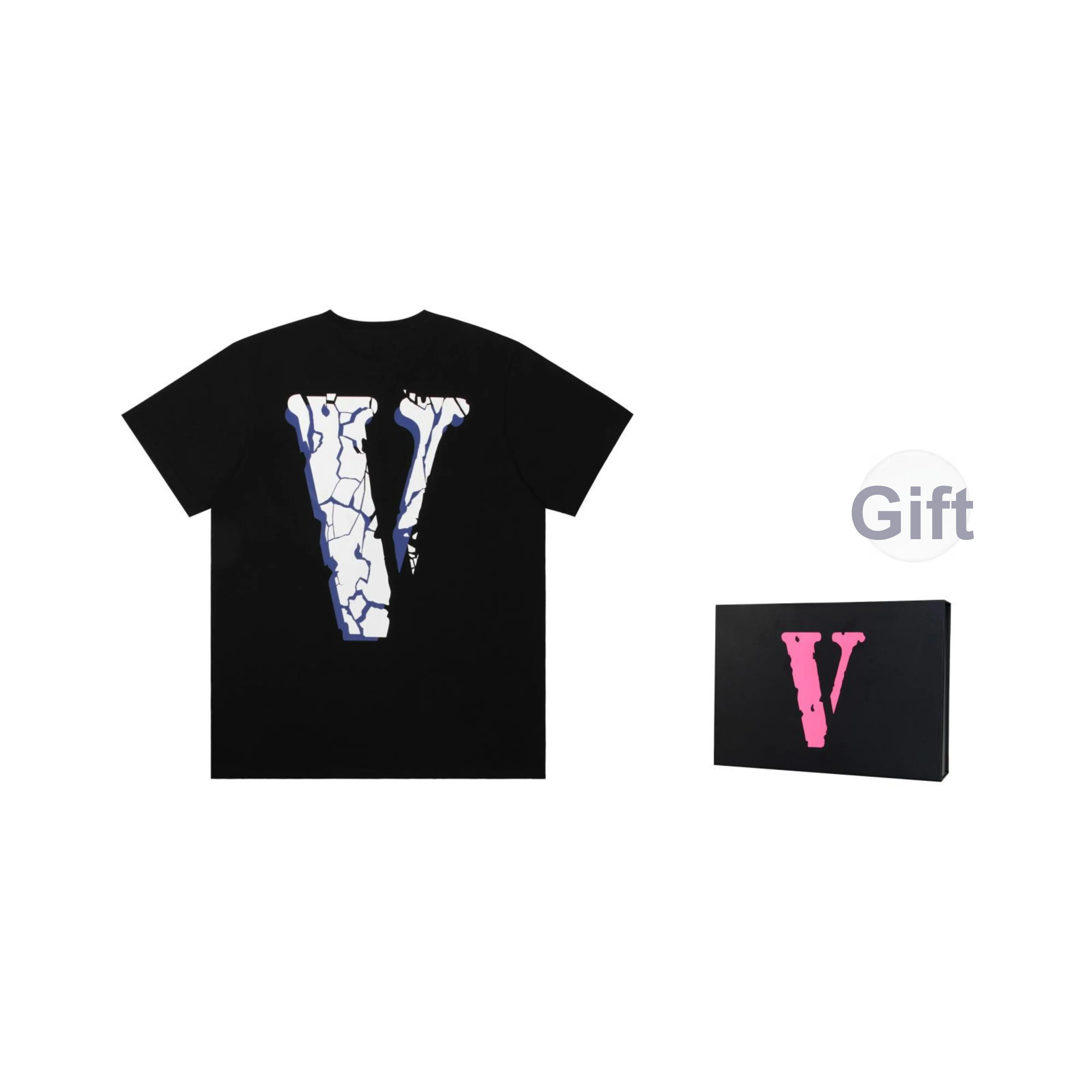 VLONE T-Shirt Унисекс Черный Белый