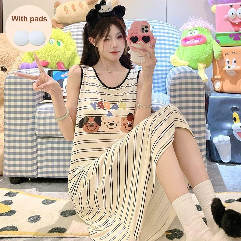 Ta Yan Nightgown Women's Apricot-3