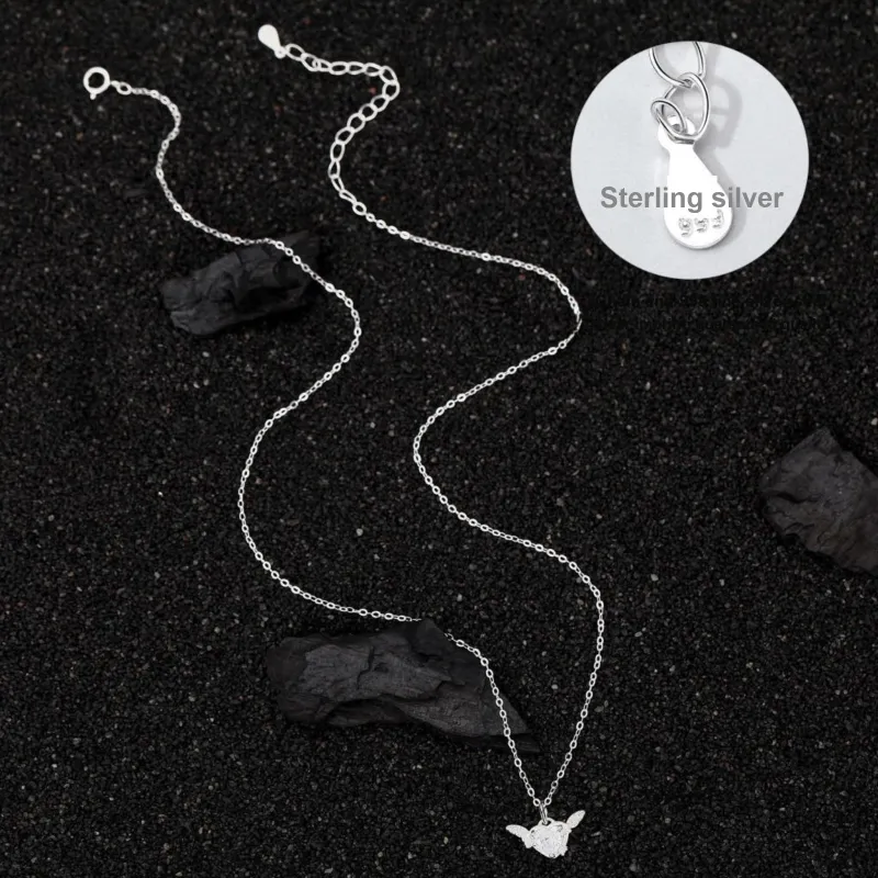 MISS WEI 999 Fine Silver Necklaces Women's-4