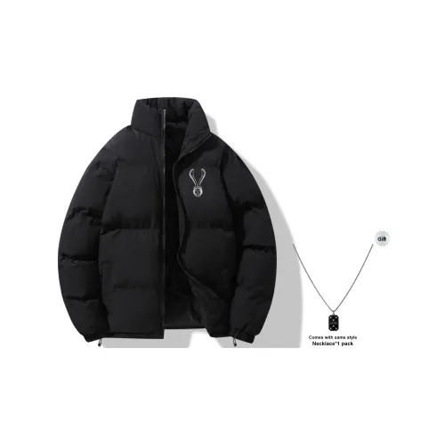 A.X.S.K x MOORAB Хлопковый пуховик Унисекс В комплекте с ожерельем