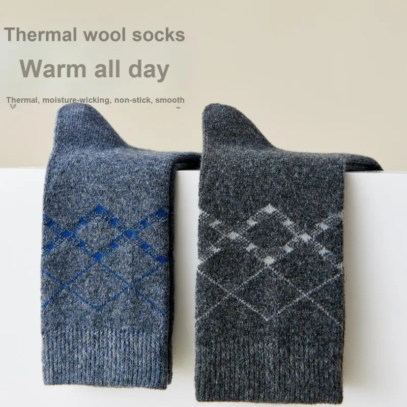 MIIOW Mid Calf Socks Men's 5 Pack Mixed Color-5