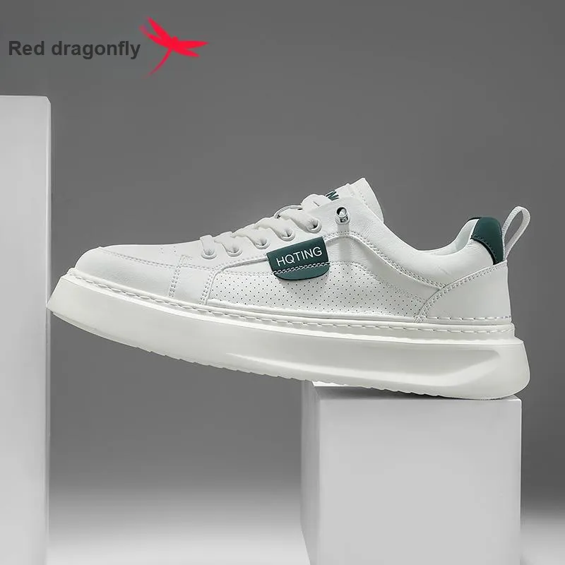 RED DRAGONFLY Low Top Skateboard Shoes Men's-4
