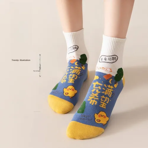 Master Mid Calf Socks Women's Shopping Bag 5 Pack
