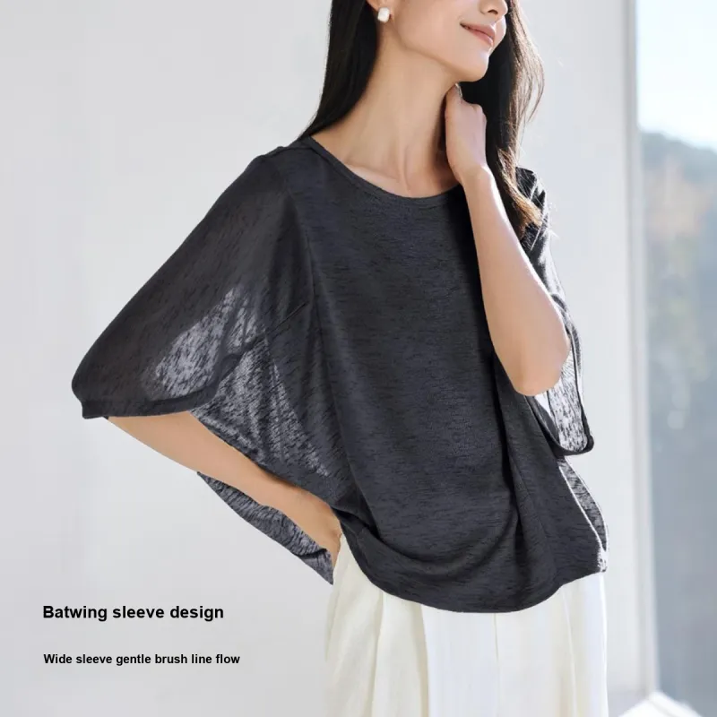 IHIMI Batwing Sleeve T Shirt Women's-0