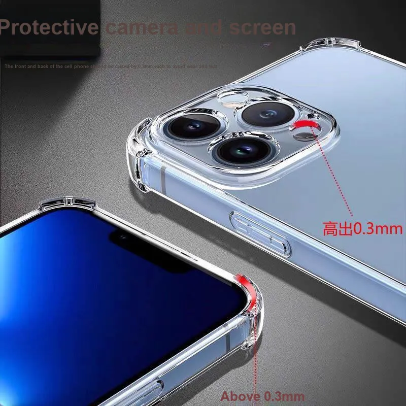 QIZHENG TPU Material Transparent Impact Resistant Phone Case Compatibility OnePlus Ace 3 Pro Series-2