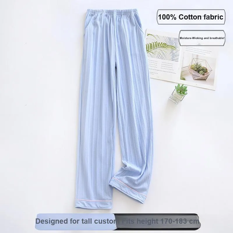 Maultiay Pajama Pants Women's Light Blue-1