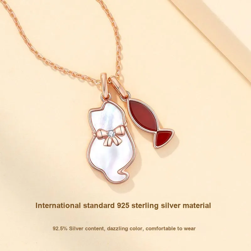 Schloney S925 Silver Necklaces Women's-2